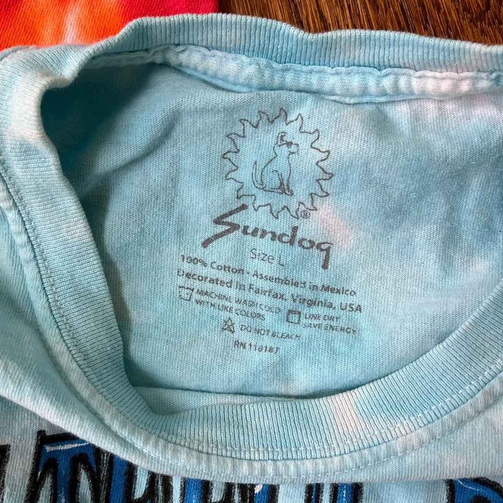 Y2K Sundog Grateful Dead Tie-Dye vintage T-Shirt - Multicolor 2sided design - Picture 4 of 6